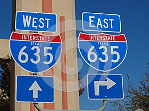 Dallas High 5 Interchange Signs