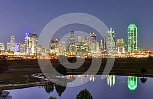 Dallas Skyline at Night