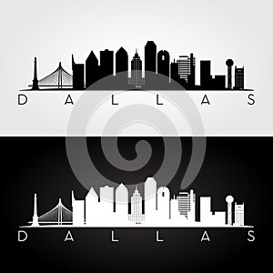 Dallas skyline silhouette