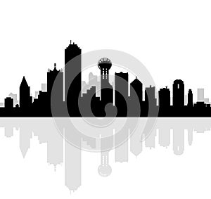 Dallas Skyline-Vector