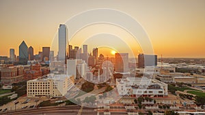Dallas, Texas, USA Downtown City Skyline