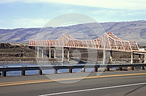 The Dalles bridge, Oregon state.