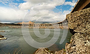 Dalles Bridge over the Columbia River Connecting Washington and