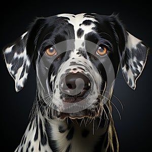 Dalmata dog portrait