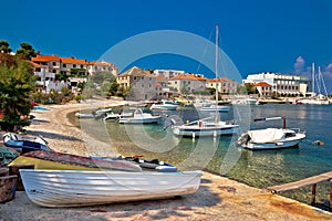 Dalmatian beach in Postira village