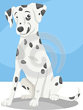 Dalmatian dog cartoon illustration