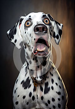 Dalmatian Dog emotional Dalmatiner