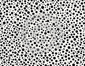 Dalmatian spot pattern with random dot layout