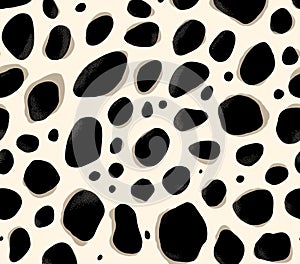 Dalmatian Spot Pattern Seamless Texture for Design Projects