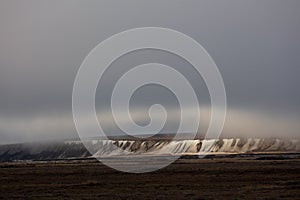 Dalton Highway, Alaska, USA. Glaciers and icebergs in the Arctic Circle