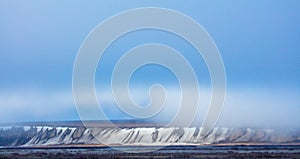 Dalton Highway, Alaska, USA. Glaciers and icebergs in the Arctic Circle