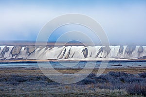 Dalton Highway, Alaska, USA. Glaciers and icebergs in the Arctic Circle