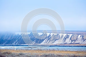 Dalton Highway, Alaska, USA. Glaciers and icebergs in the Arctic Circle