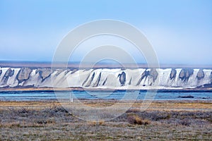 Dalton Highway, Alaska, USA. Glaciers and icebergs in the Arctic Circle