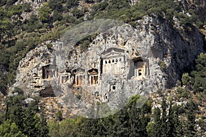 Dalyan Tombs, Turkey photo