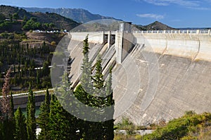 Dam of the artificial lake Panta de Siurana