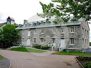 Dam building in Island of the mills, Terrebonne, QC