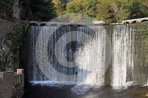 A dam built by the monks of the new Athos monastery