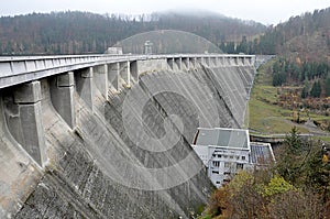Dam concrete Vyr, Czech republic, Europe