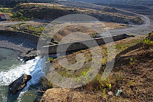 The dam on the Devoll River