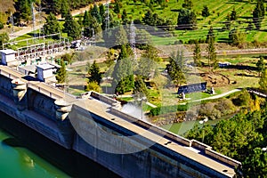 Dam on Embalse de Aguilar de Campoo, Spain