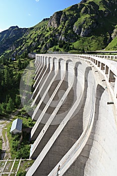 Dam in Fedaia lake