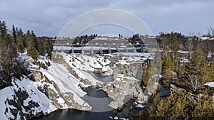 Dam in Grand Sault, NB on St-John