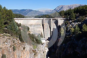 Dam at Guadalentin river. Andalusia
