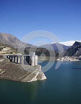 Dam at high altitude photo