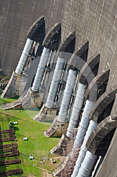 Dam of hydroelectric power station