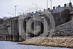 Dam Intake Gates, J Percy Priest Lake, Nashville, Tennessee