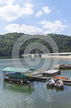 Dam lake and jetty