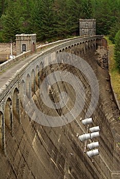 The dam at Lake Laggan, Scotland