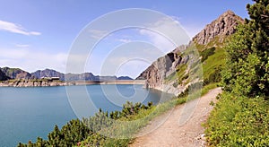 Dam lake lunersee, austira