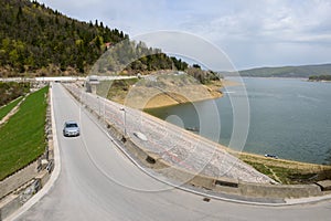 The dam on lake Mavrovo on Macedonia