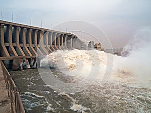 Dam of the Merowe hydroelectric power station photo