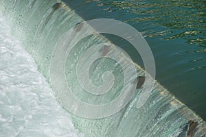 Dam with movable bulkheads