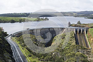 Dam of Myponga Reservoir, Myponga, South Australia