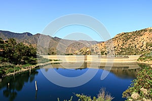 Dam near Vallehermoso on La Gomera Island, Canary Islands, Spain