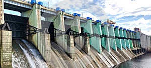 Dam at obra hydro power plant