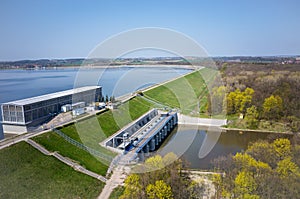 Dam on Otmuchow lake