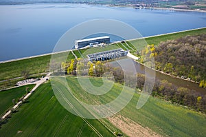 Dam on Otmuchow lake