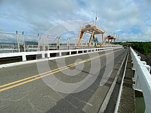 Dam and Reservoir System Gantry Crane used to lift sluice gate valves of the Small Hydro Electric Power generation plant