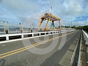 Dam and Reservoir System Gantry Crane used to lift sluice gate valves of the Small Hydro Electric Power generation plant