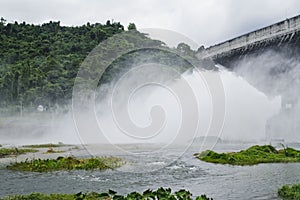 Dam and spillways Khun Dan Prakan Chon Dam, NAKHONNAYOK, THAIL