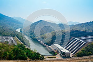 Dam srinakarin green mountain lake power plant
