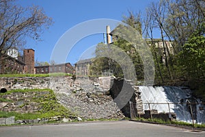 Dam and stone wall ruins, Rockville, Connecticut.