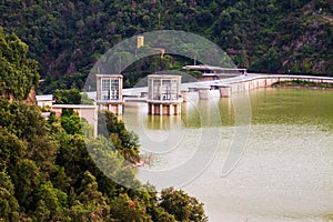 Dam at Ter river. Sau reservoir