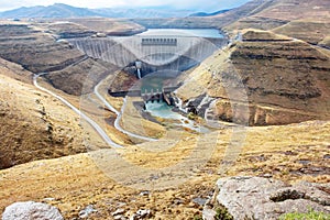 Dam wall - view from above