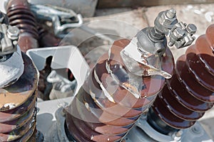 Damage electrical insulator